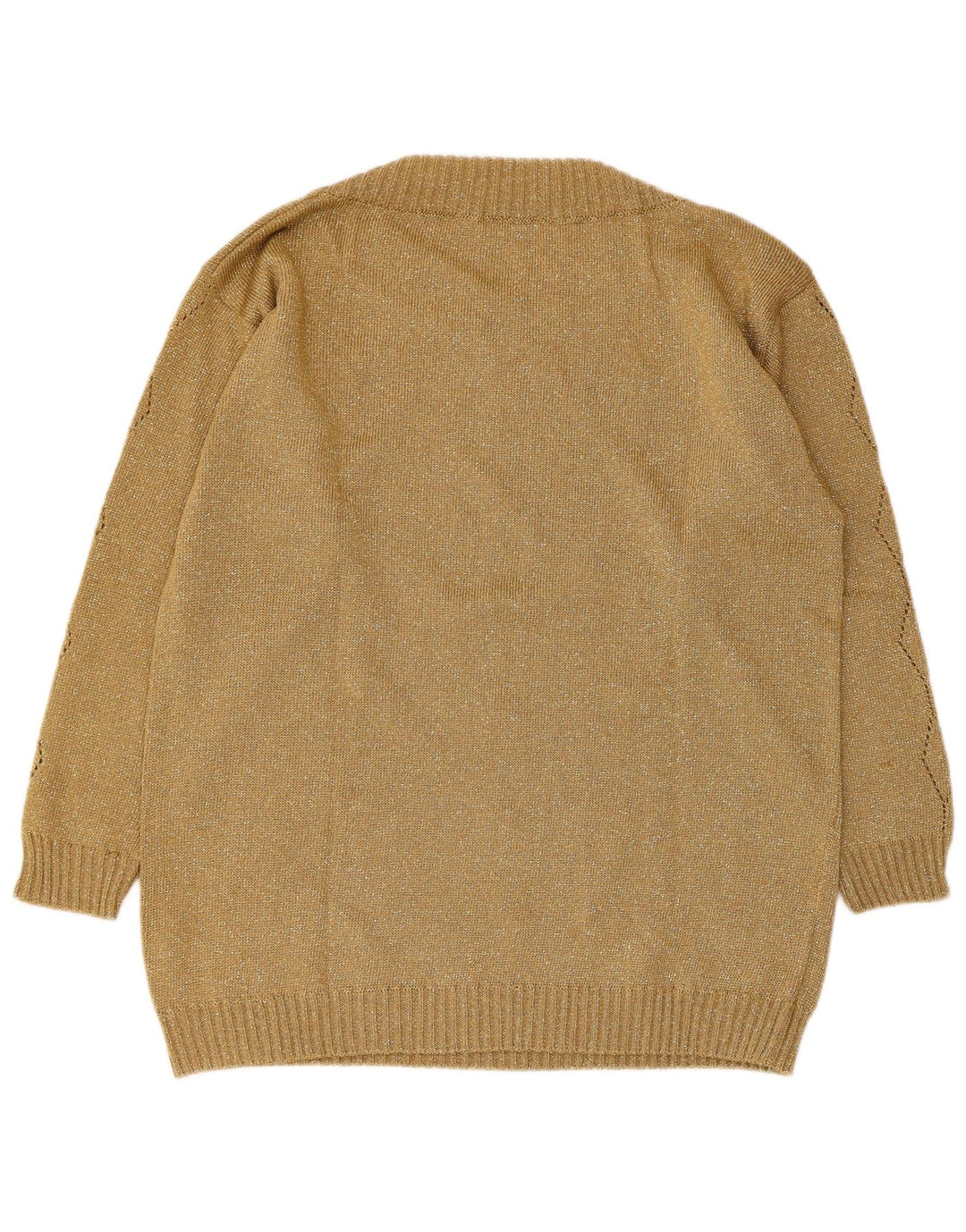 Damski sweter Vetta z dekoltem w łódkę IT 44, średnia wełna khaki