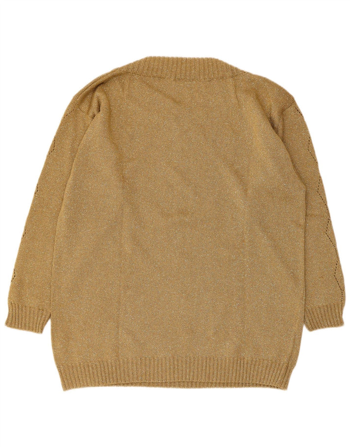 Damski sweter Vetta z dekoltem w łódkę IT 44, średnia wełna khaki