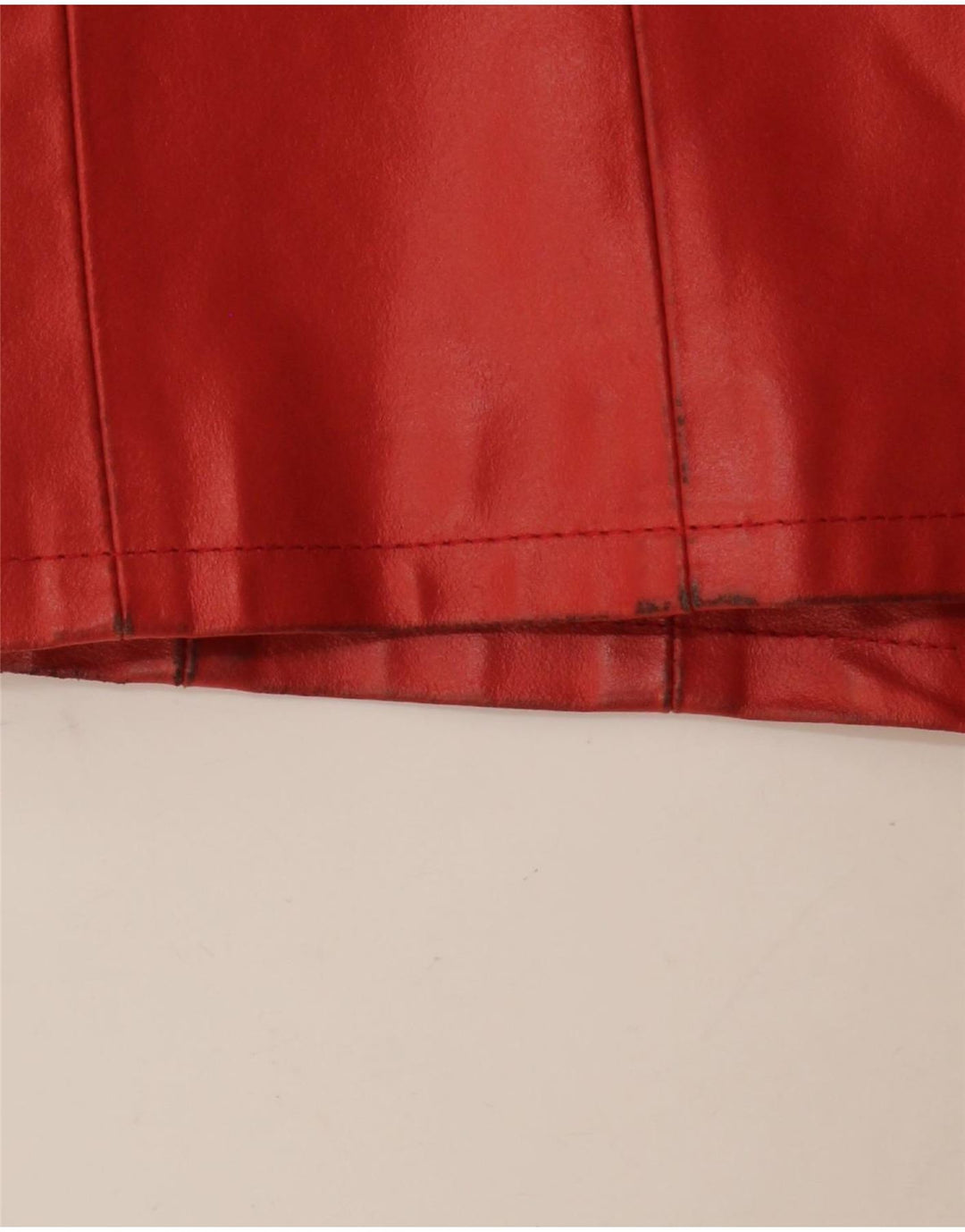 Vintage damska kurtka skórzana IT 48 XL czerwona skóra