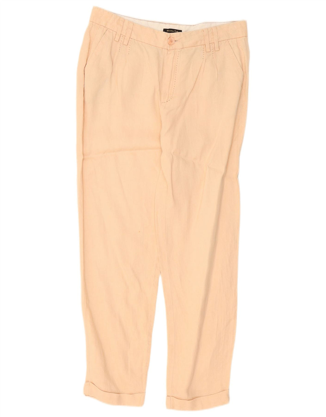 Spodnie damskie Massimo Dutti Straight Chino EU 40 Medium W30 L28 Beżowe