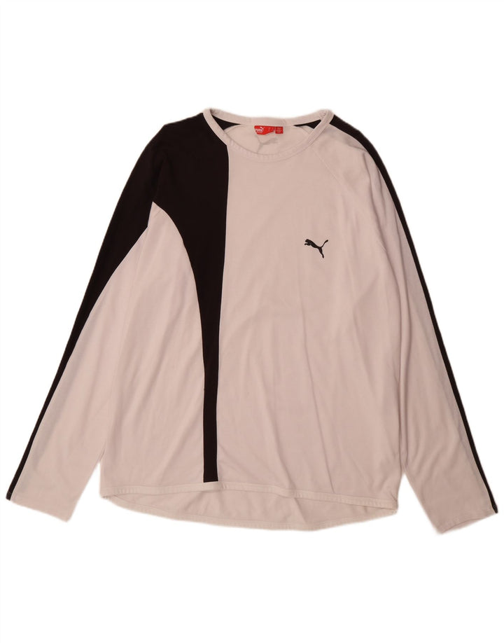 Męska koszulka Puma z długim rękawem XL w kolorze białym