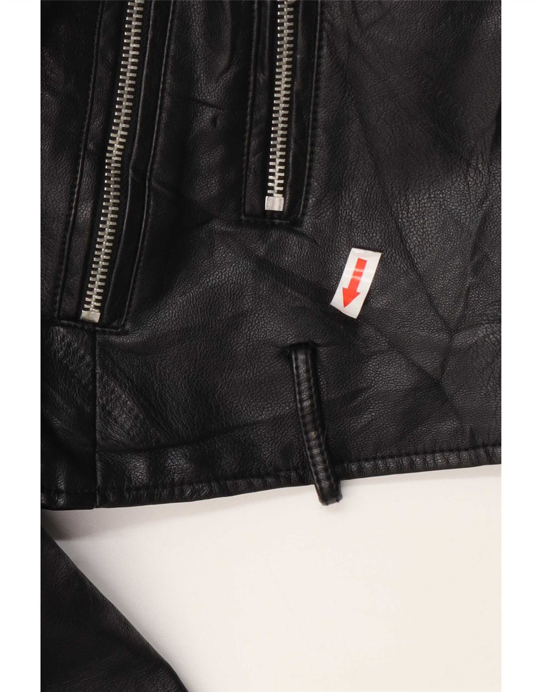 Damska kurtka motocyklowa Levi's ze sztucznej skóry UK 10, mała, czarna, z poliuretanu