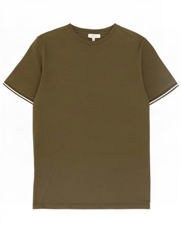 T-shirt męski Reiss Top XS, bawełniany khaki