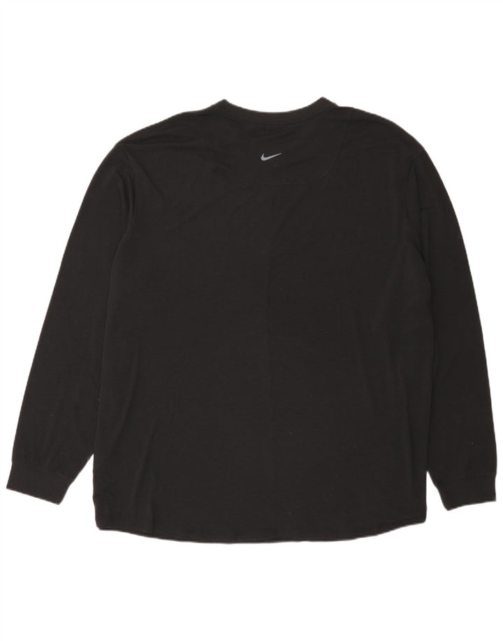 Męska koszulka Nike Dri Fit z długim rękawem 2XL, czarny poliester