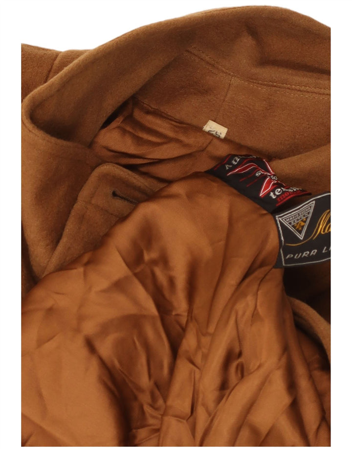 Płaszcz męski Mario Zegna IT 52 XL Beżowa dziewicza wełna