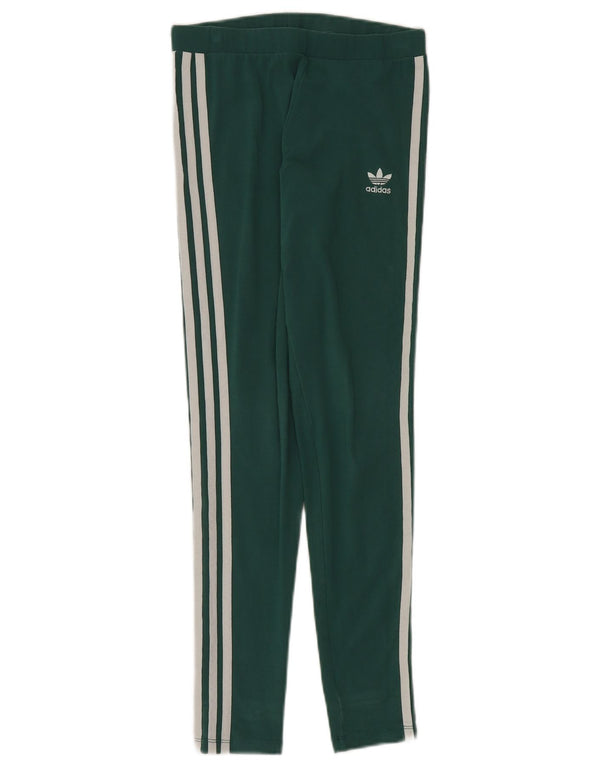 Legginsy Damskie Adidas UK 4 XS Zielone Bawełniane