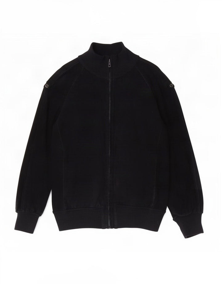 Vintage męska zamszowa kurtka bomber UK 36, mała granatowa