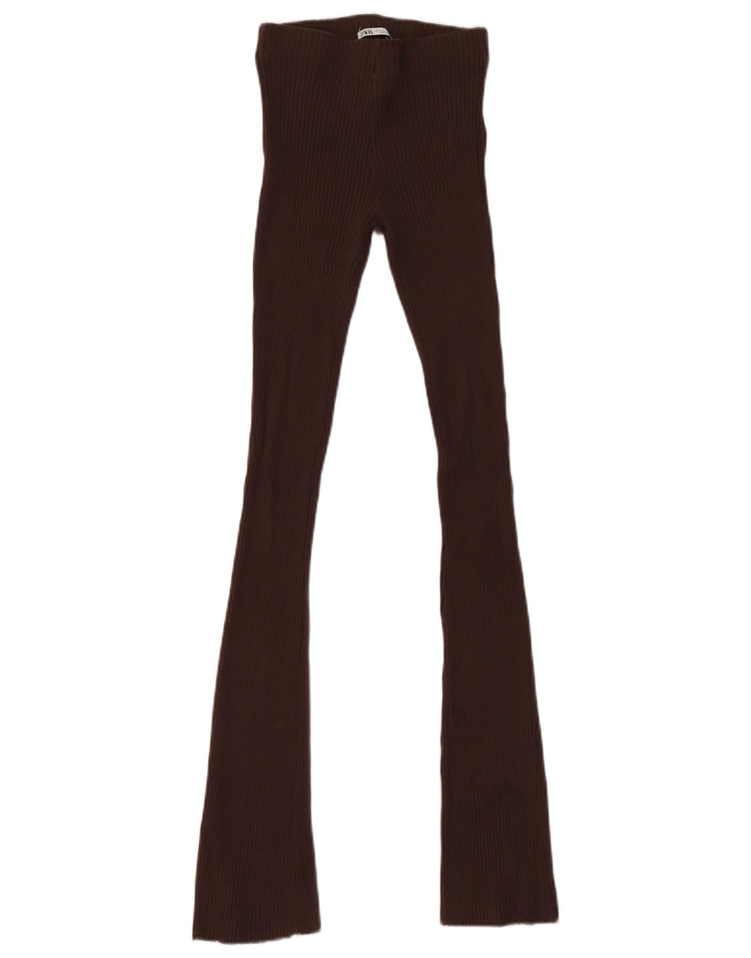 Legginsy damskie Zara UK 8 Small, brązowe, bawełniane
