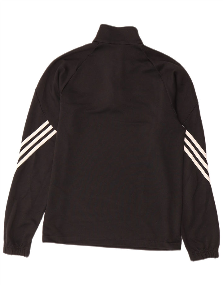 Męski dres ADIDAS Climalite z zamkiem błyskawicznym na szyi, mały czarny