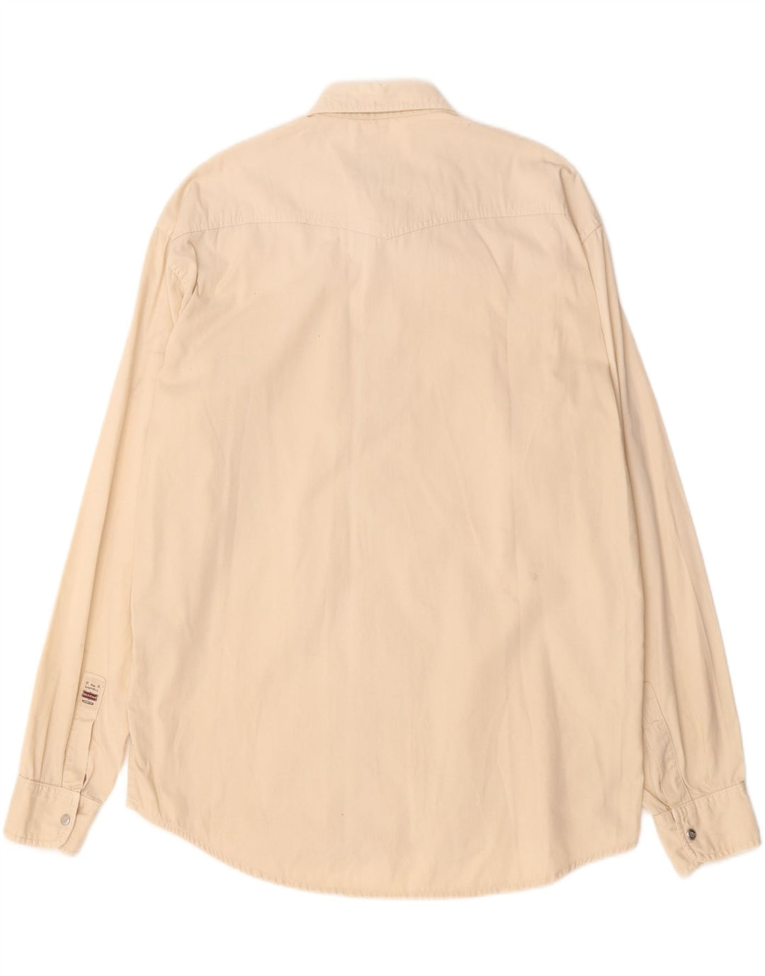 Koszula męska VINTAGE XL beżowa bawełniana