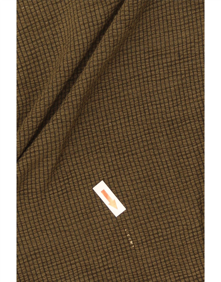 Damski top oversize Zara z rękawem 3/4 UK 10 Small Brown wiskoza