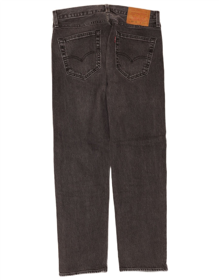 Męskie dżinsy Levi's 501 Straight W30 L28 Szara bawełna