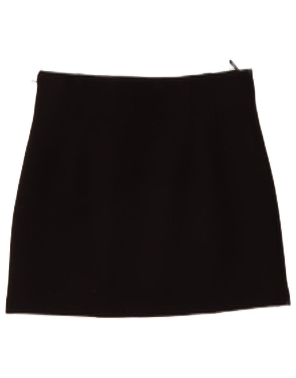 Damska spódniczka mini Zara, średnia W28, czarna, poliester