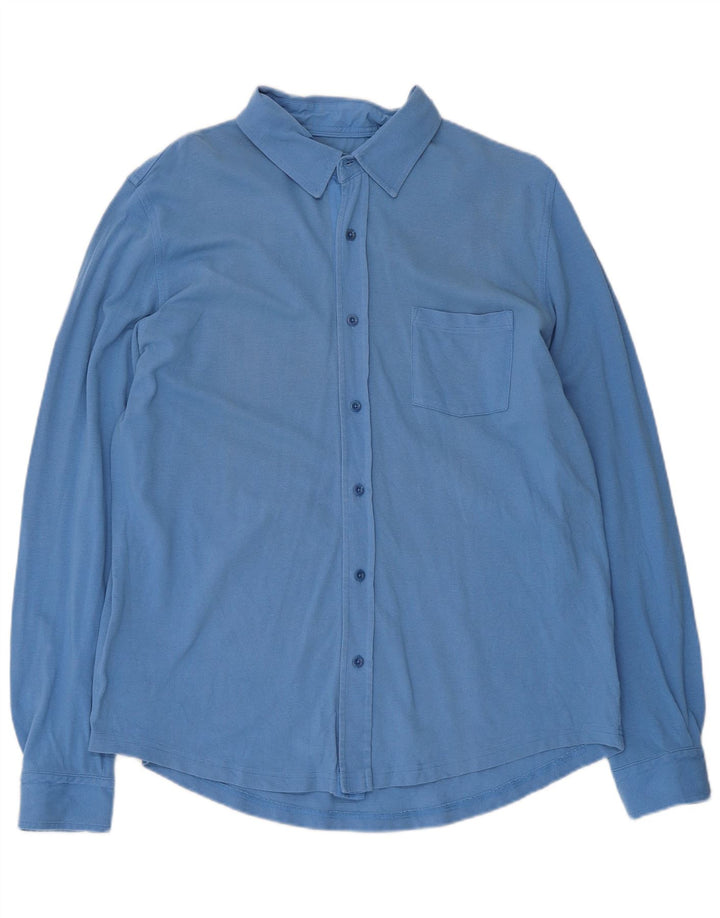 Koszula męska Massimo Dutti XL, niebieska, bawełniana