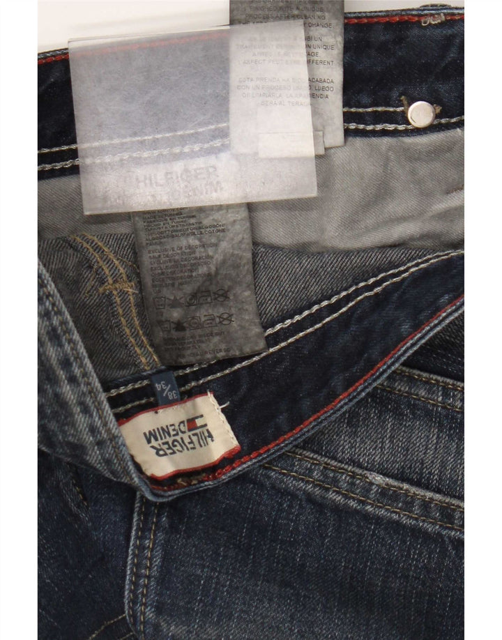 Męskie jeansy Bootcut Tommy Hilfiger W38 L34 Granatowa bawełna
