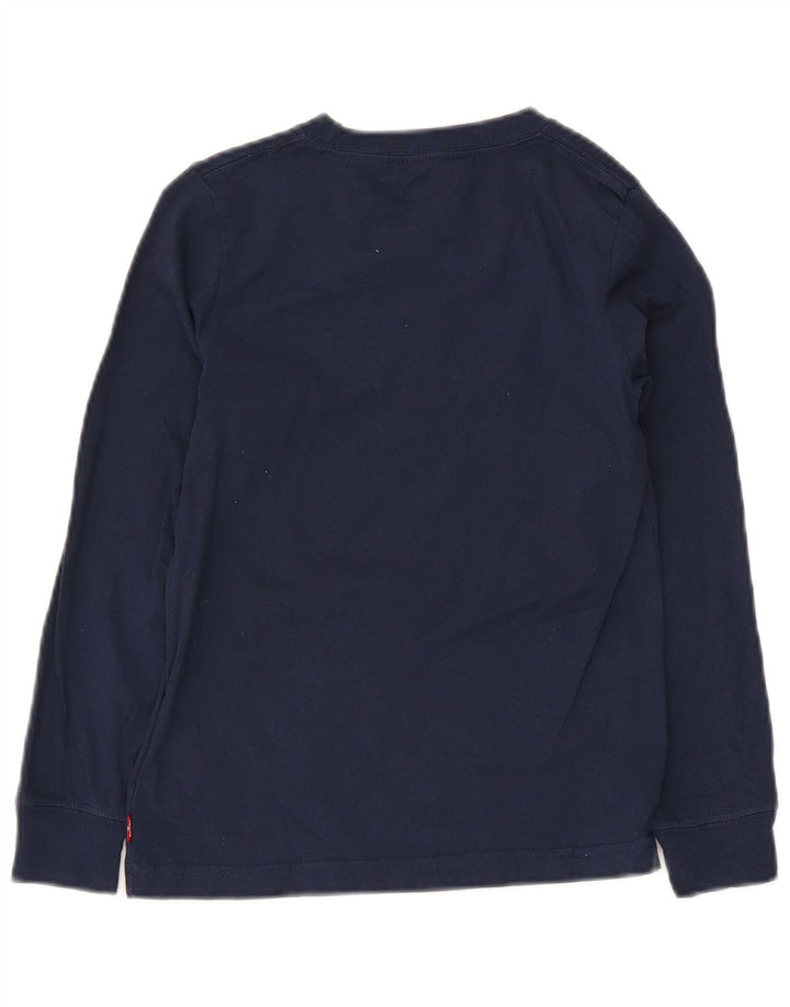 Chłopięcy top Levi's z grafiką, długim rękawem, 7-8 lat, granatowy, bawełniany