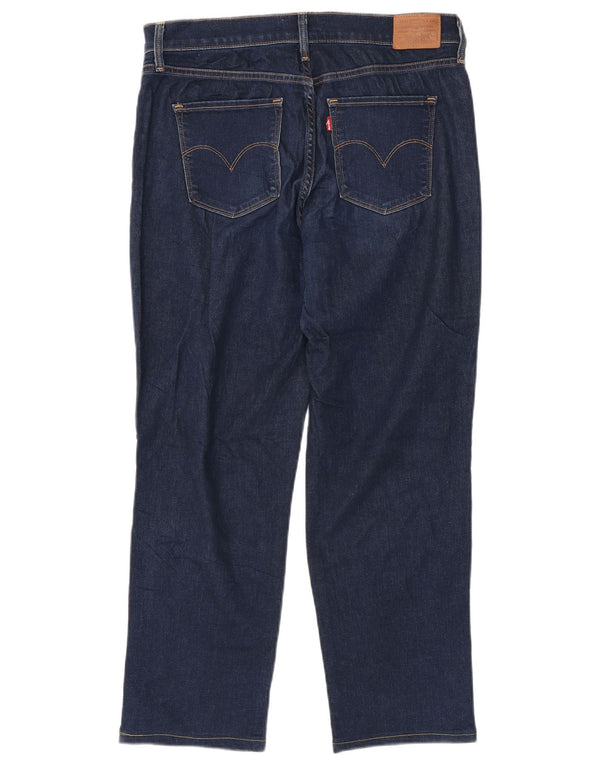 Damskie dżinsy Levi's 314 Shaping Straight W31 L27 Granatowa bawełna