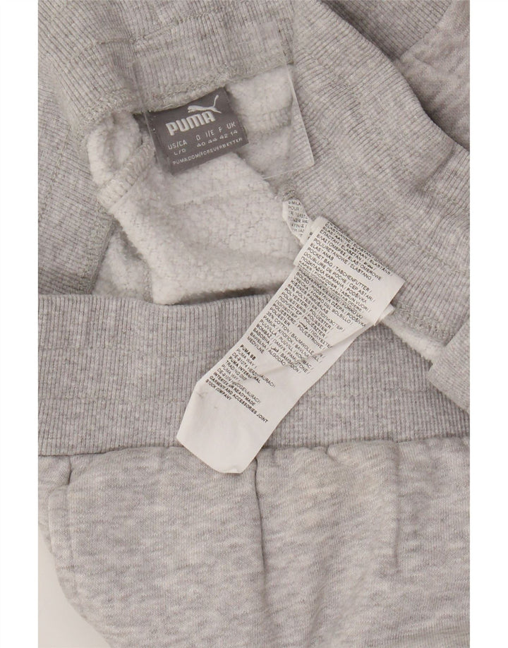 Damskie spodnie dresowe Puma Joggers UK 14, duże, szare, bawełniane