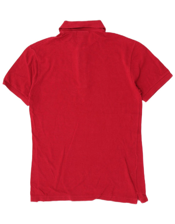 Lacoste Mens Slim Fit Polo Shirt Size 4 Medium Red Cotton