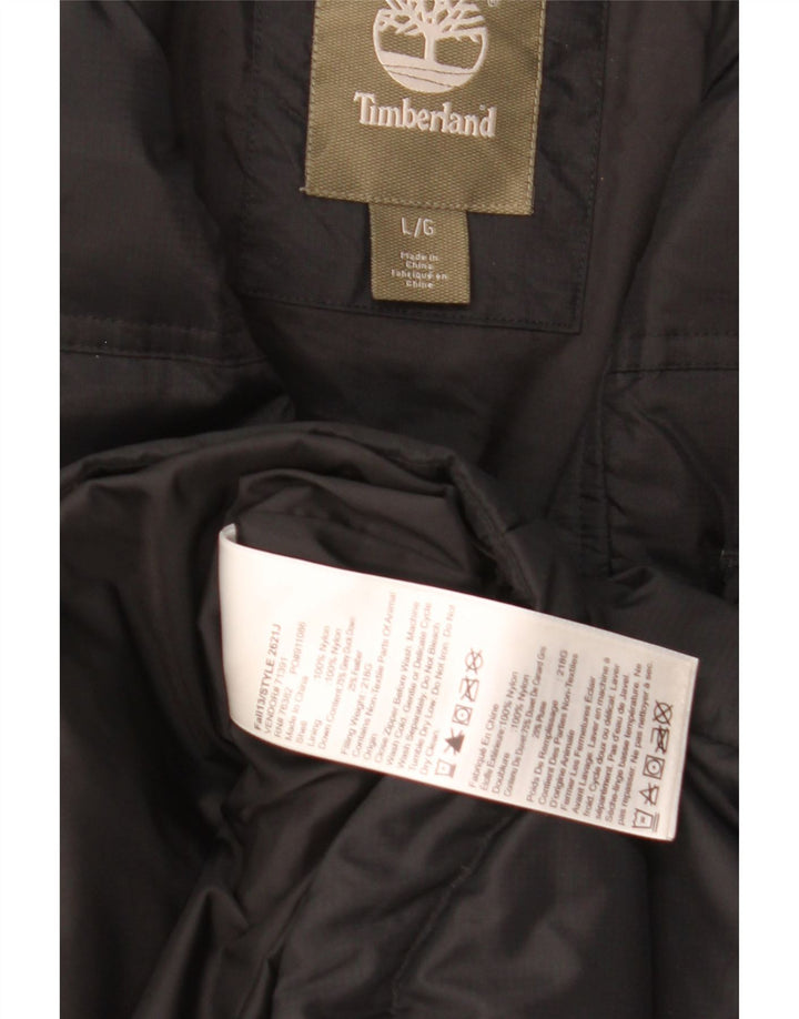 Męska ocieplana kurtka Timberland UK 40, duża, czarna nylonowa