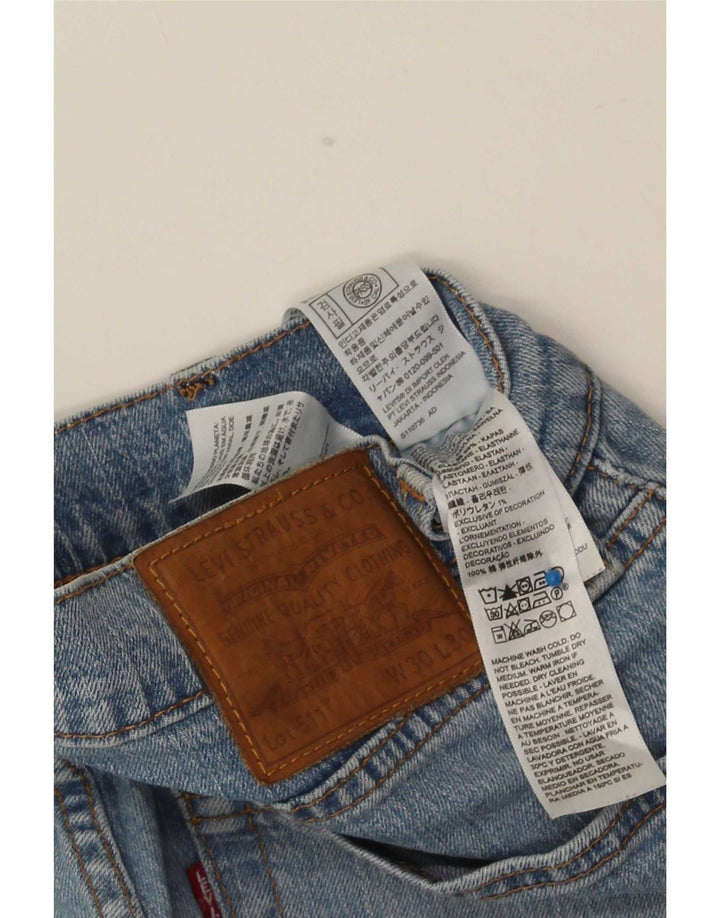 Męskie jeansy Levi's 511 Slim W30 L30 Niebieska bawełna