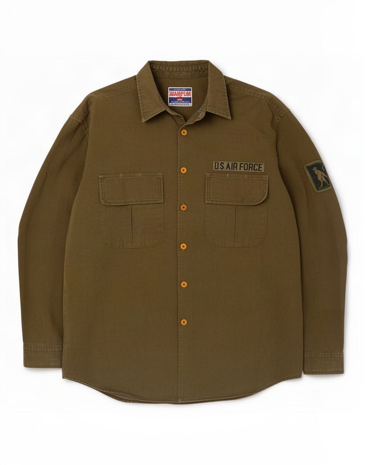 Koszula męska Wampum XL, bawełniana w kolorze khaki