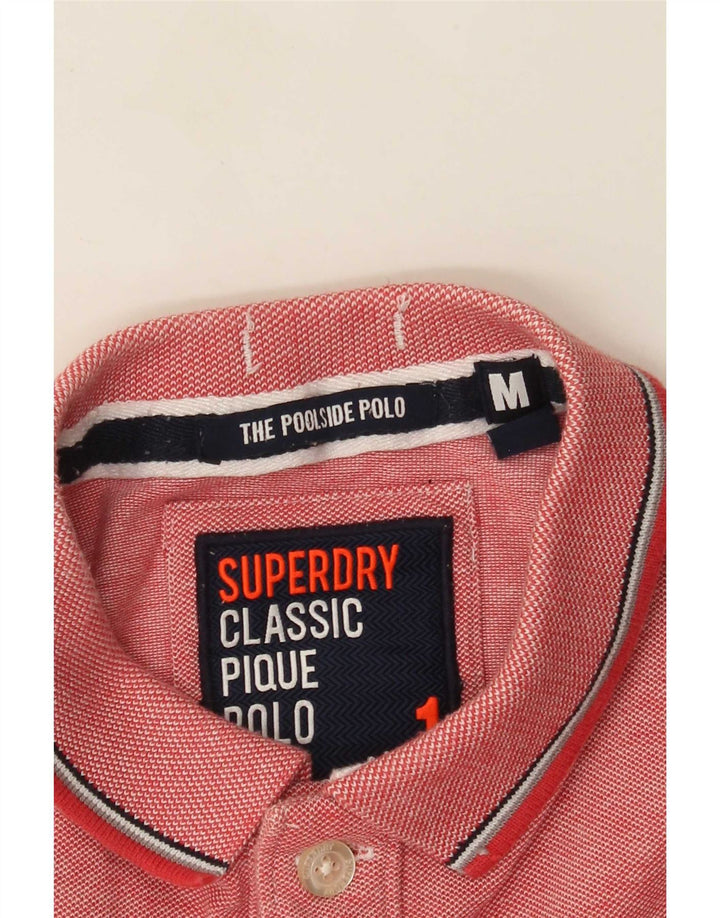Męska koszulka polo Superdry w kolorze średnioróżowym