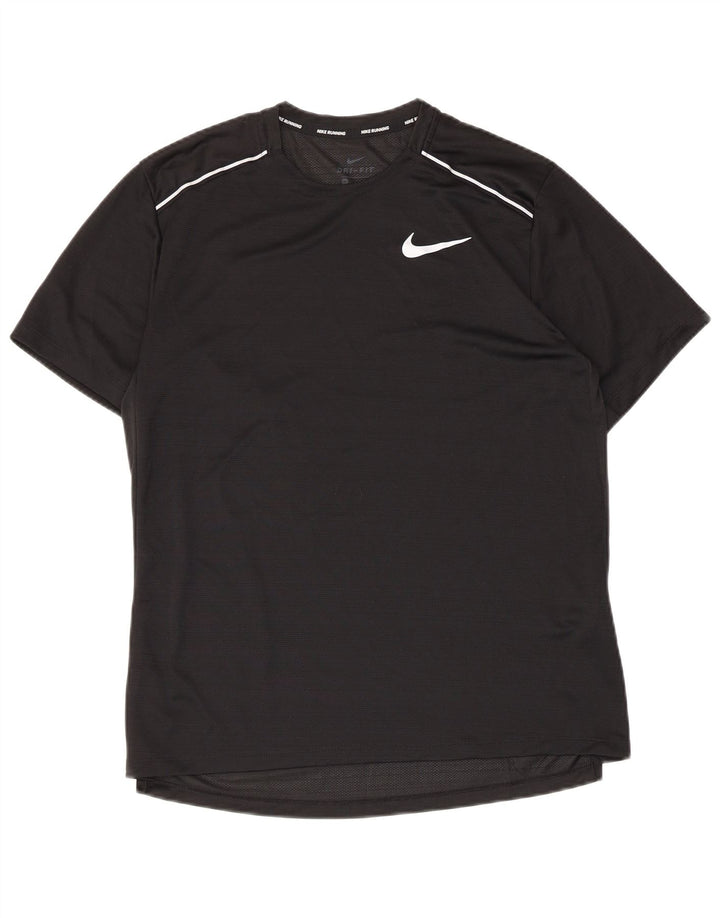 Męska koszulka Nike Dri Fit Top, średni czarny poliester