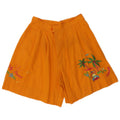 Damskie szorty Chino Vintage Graphic Pegged W28 Średnio-Pomarańczowe