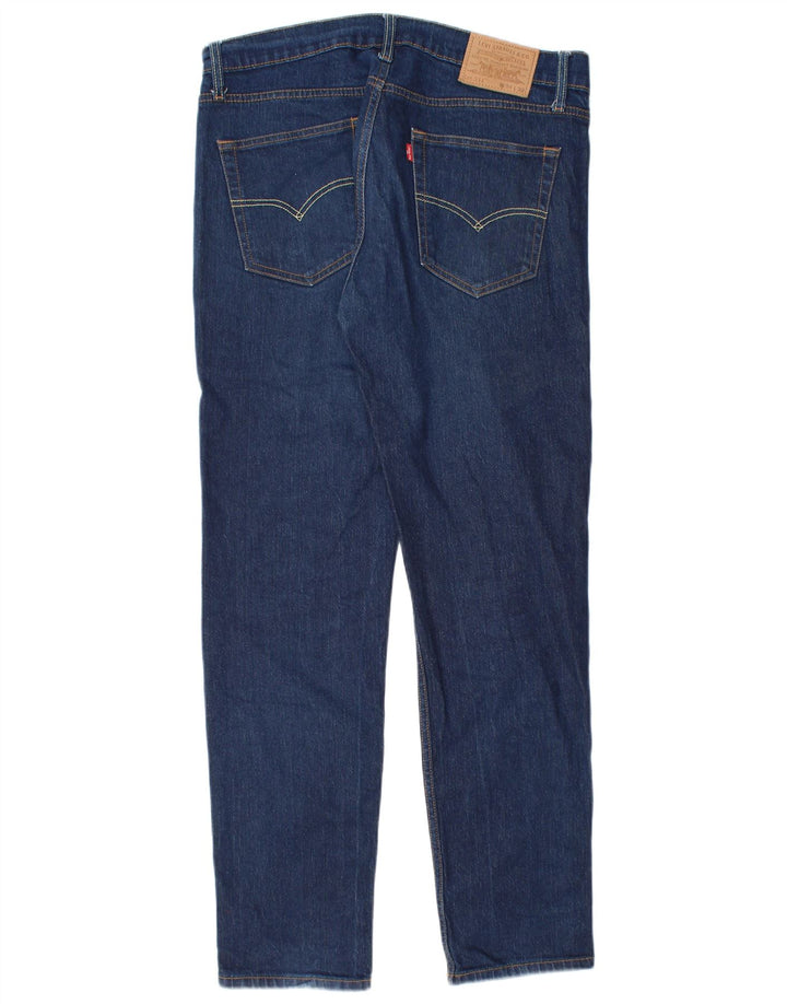 Męskie jeansy Levi's 511 Slim W34 L32 Granatowa bawełna