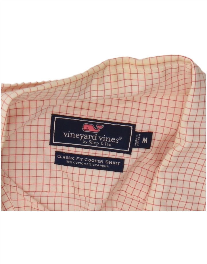 Koszula męska Vineyard Vines o klasycznym kroju, bawełniana w średnią białą kratkę