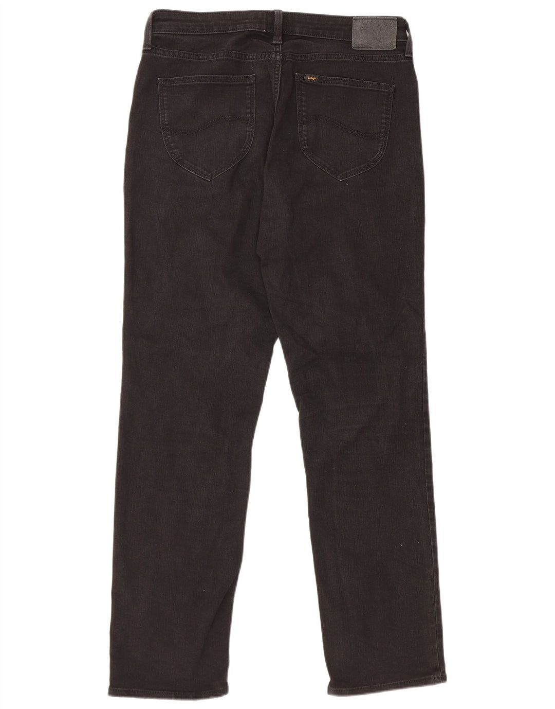 Damskie jeansy Lee Marion Straight W32 L31 Czarne bawełniane