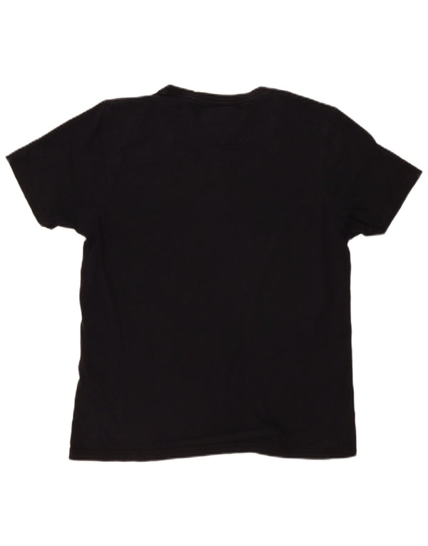 T-shirt męski Tommy Hilfiger, duży, czarny, bawełniany