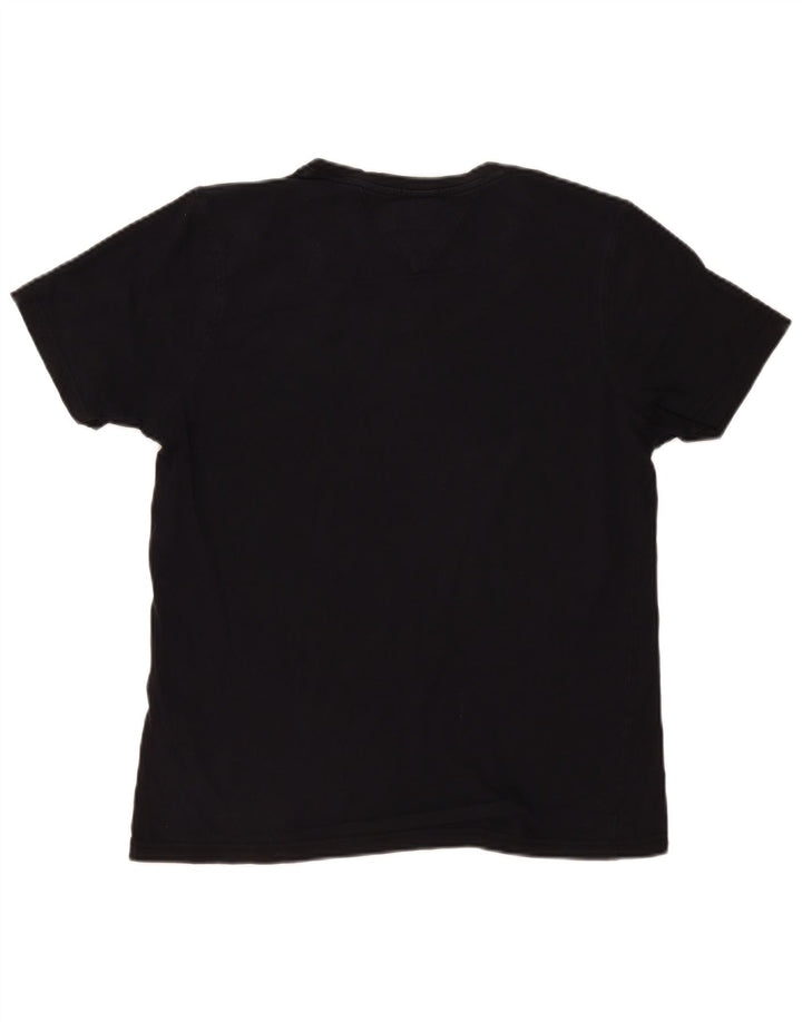 T-shirt męski Tommy Hilfiger, duży, czarny, bawełniany