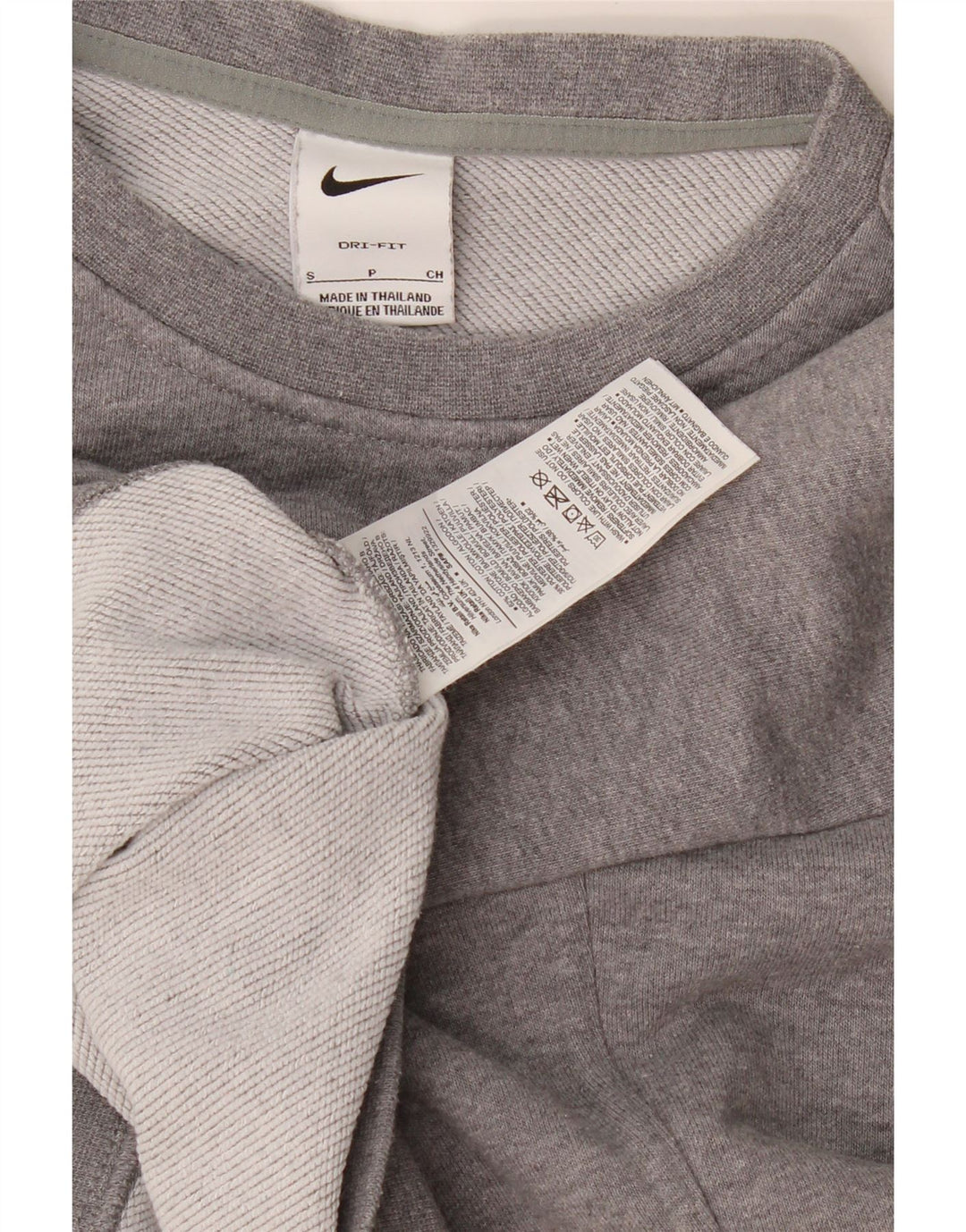 Damska bluza dresowa Nike Crop Graphic Oversize UK 10, mała, szara