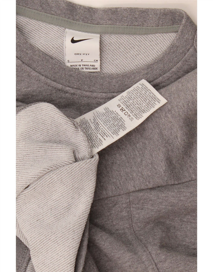 Damska bluza dresowa Nike Crop Graphic Oversize UK 10, mała, szara
