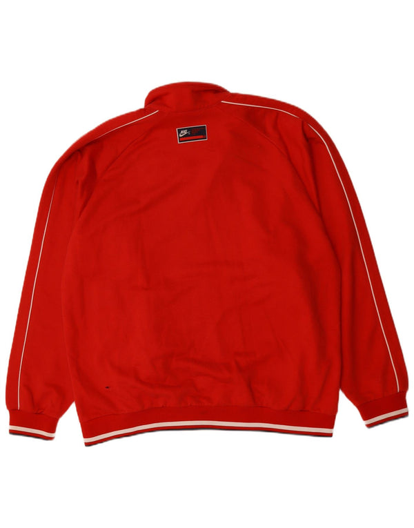 Męska kurtka dresowa NIKE UK 42/44, duża, czerwona, bawełniana