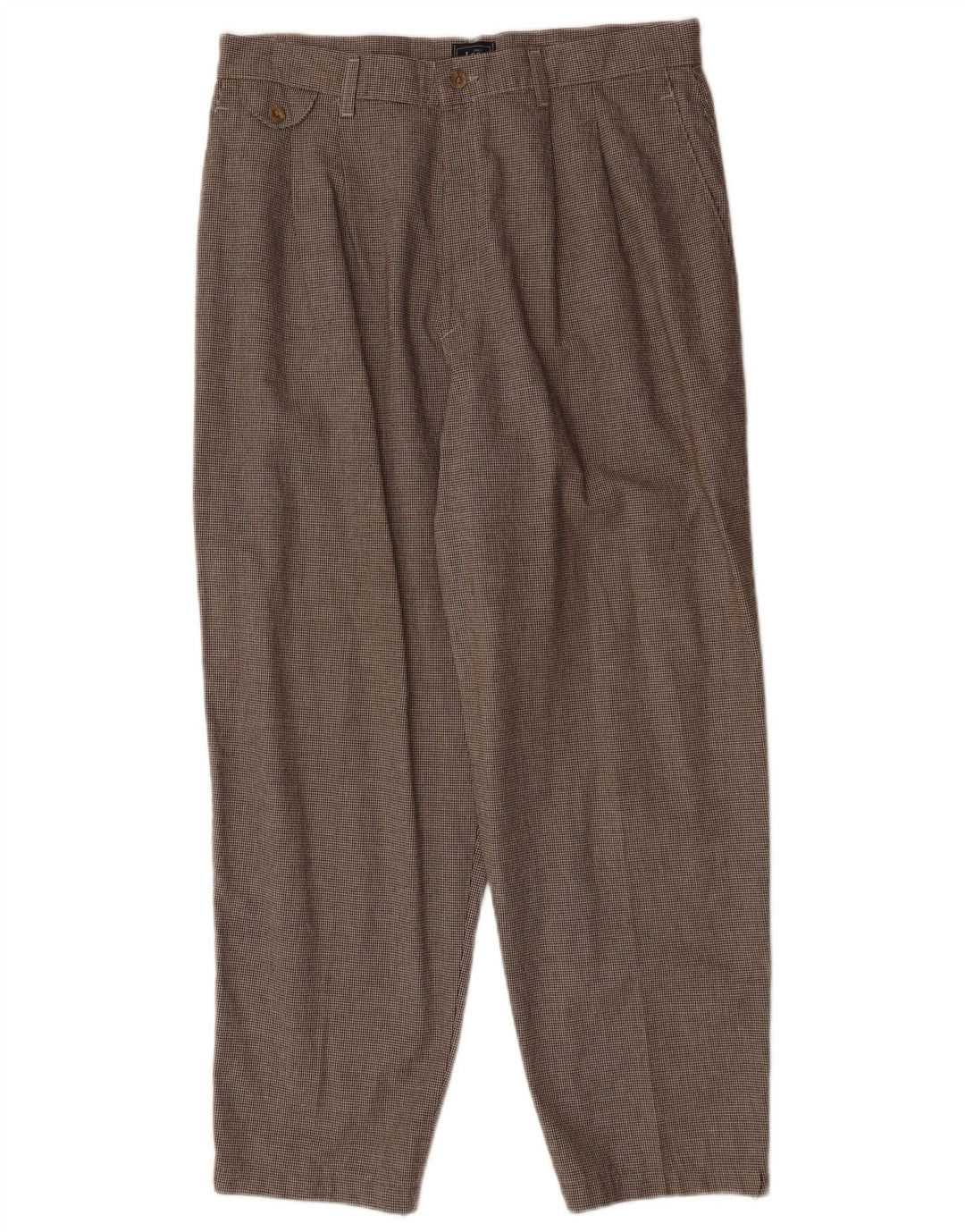 Spodnie damskie LEE Pegged Chino US 18 2XL W36 L28 Brązowe pepitkę