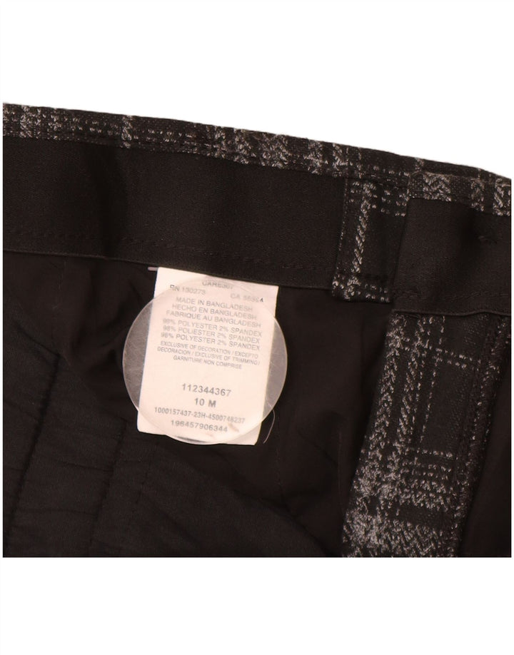 Damskie spodnie Chino Lee US 10 Large W30 L30, poliester w czarną kratkę