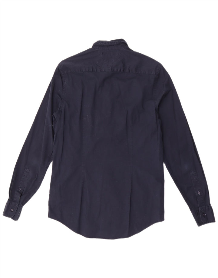 Koszula męska Slim Fit Tommy Hilfiger, średnia, granatowa, bawełniana