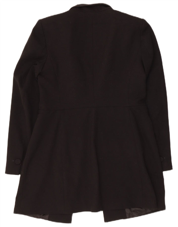 Damska marynarka Zara Longline Open Blazer UK 14, duża, czarna