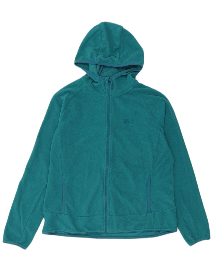 Damska kurtka dresowa z kapturem Jack Wolfskin UK 18 XL, niebieska, poliestrowa
