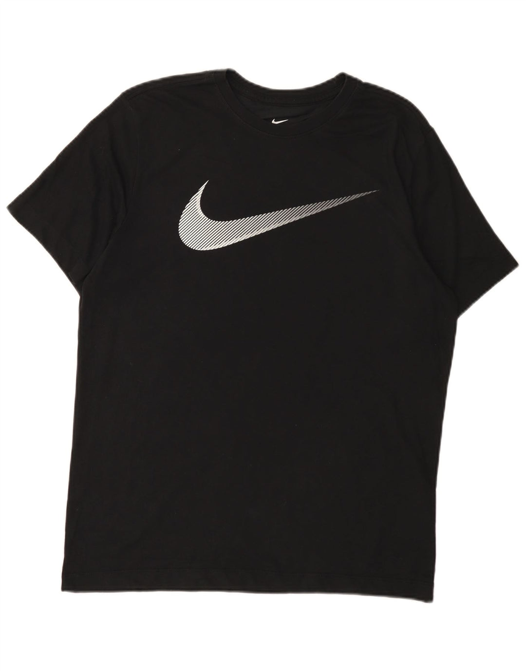 Męski T-shirt Nike Dri Fit z grafiką, średni czarny, bawełniany