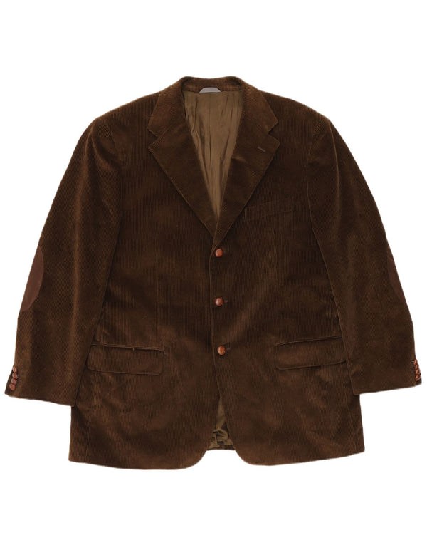 Męska sztruksowa marynarka zapinana na 3 guziki Velluto Duca Visconti UK 42 XL Khaki