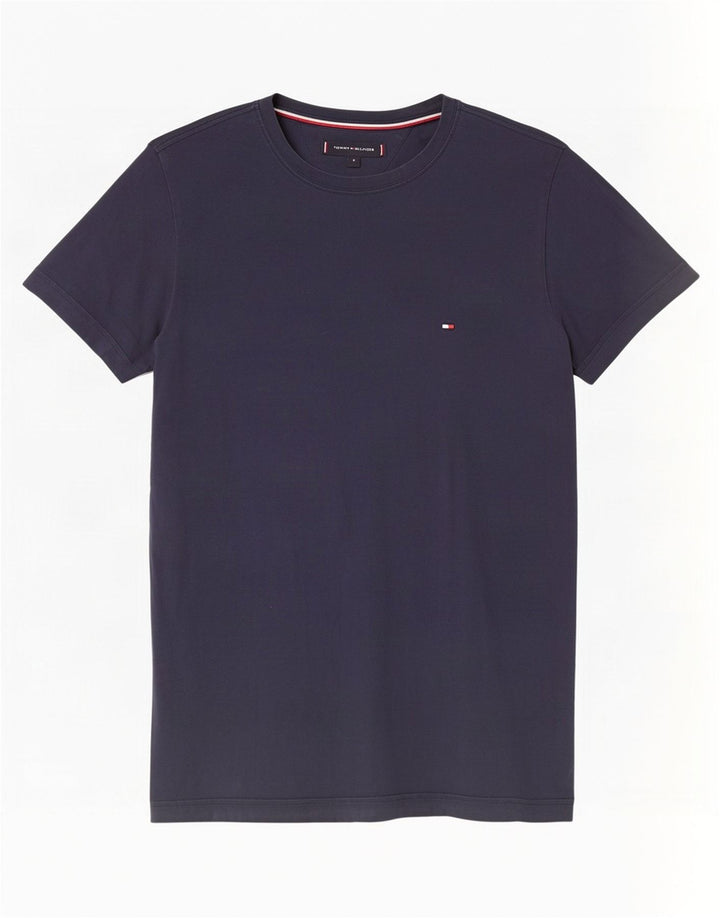 T-shirt męski Tommy Hilfiger, mały, granatowy, bawełniany