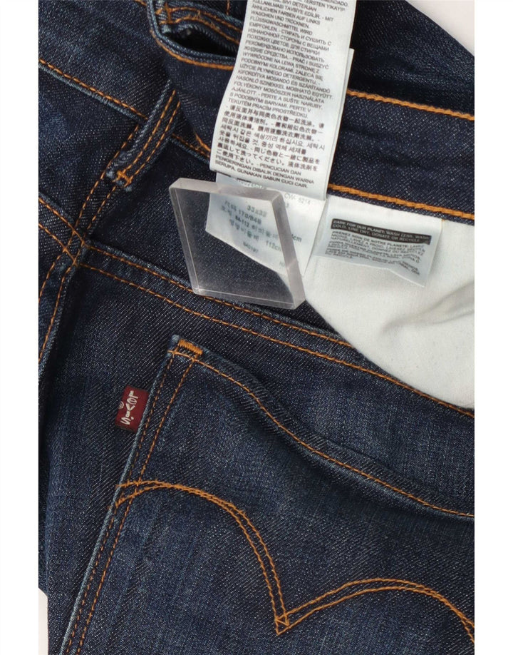 Damskie dżinsy Levi's Bootcut Mid Rise W33 L32 Granatowa bawełna