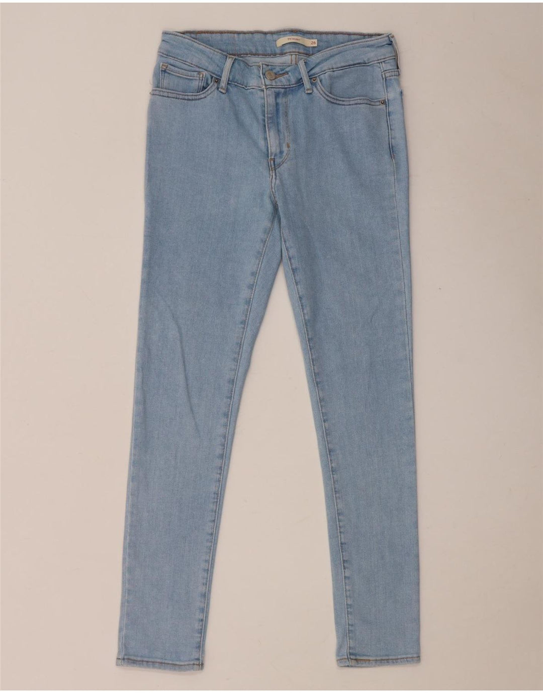 Damskie jeansy Levi's 711 Skinny W26 L28 Niebieskie bawełniane
