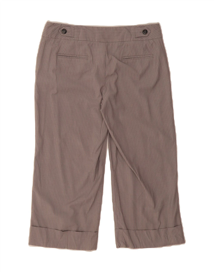 MOSSIMO Womens Straight Capri Trousers US 6 Medium W32 L21 Pink Pinstripe Vintage Mossimo and Second-Hand Mossimo from Messina Hembry 