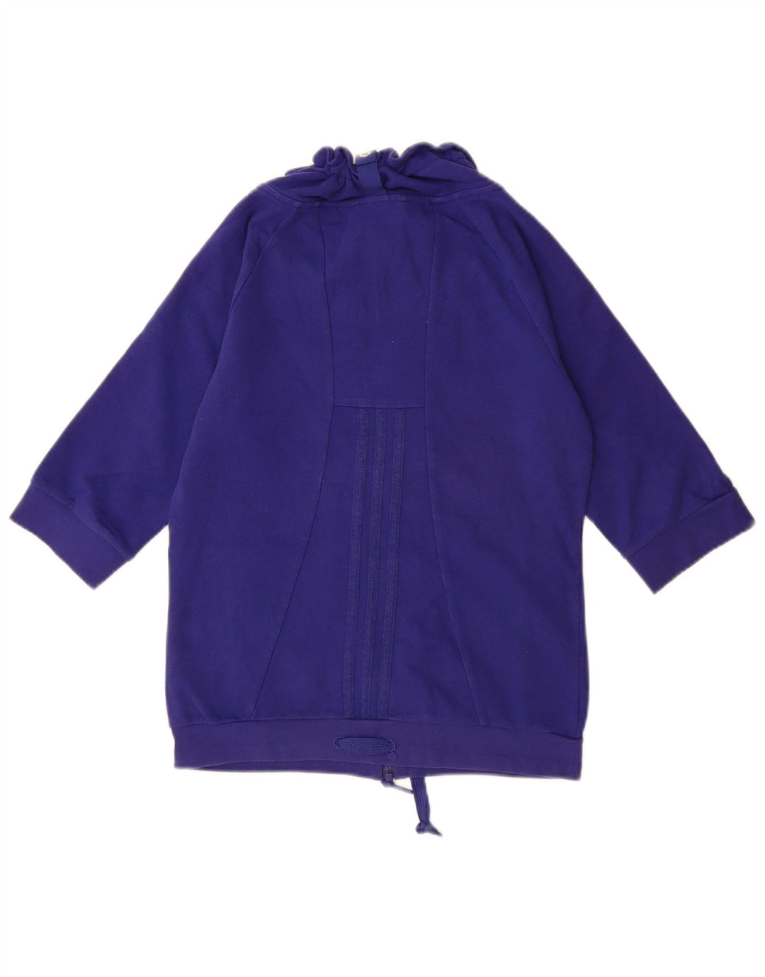 Damski sweter ADIDAS z rękawem 3/4, UK 10, mały, niebieski, bawełniany