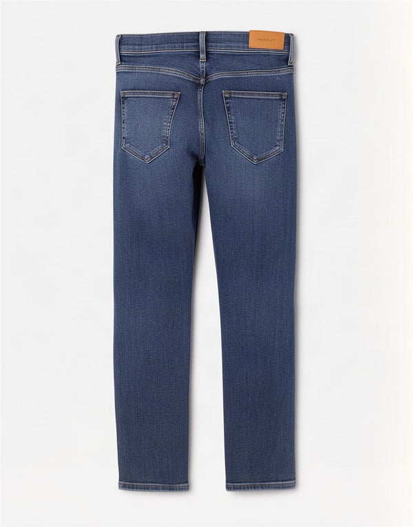 Gant Girls Slim Jeans 11-12 Years W26 L26 Blue Cotton